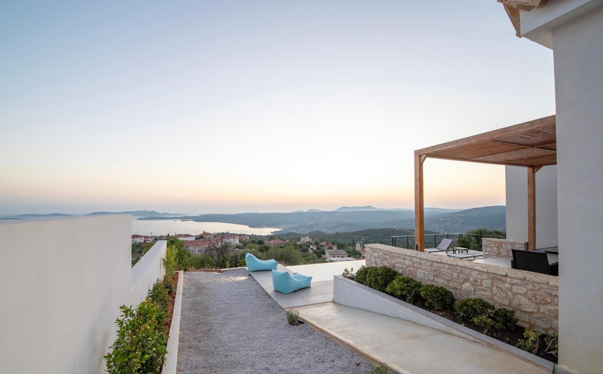 Sunset Luxury Villa Akritochori  ภายนอก รูปภาพ